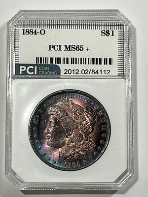 1884 O Morgan Dollar PCI MS65. .
