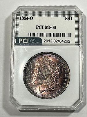 1884 O Morgan Dollar PCI MS66. .