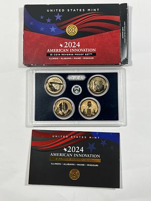 2024 American Innovation Dollar Reverse. Proof Set, $1 Coins