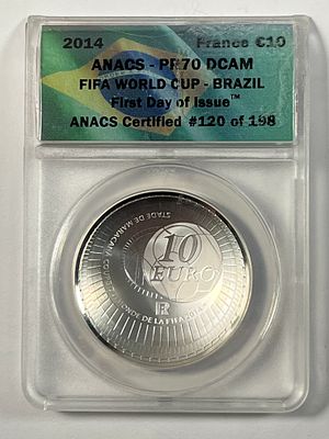 2014 FIFA World Cup Brazil MS70. ANACS Certified 120 of 198