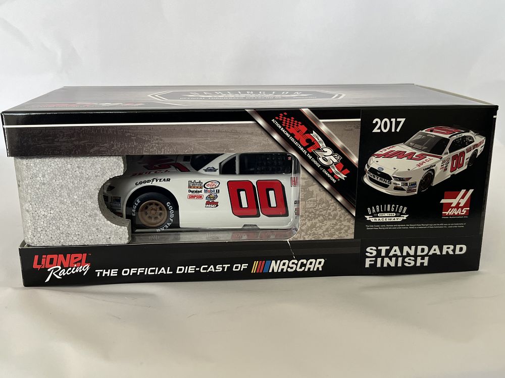 Lot 330j: Lionel Racing Cole Custer #00 Haas Automation 2017 Darlington Throwback Die-Cast Car, Autographed