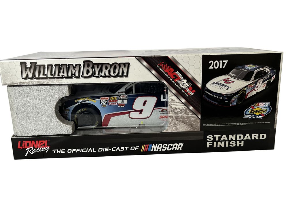 Lot 330k: Lionel Racing William Byron #9 Liberty University 2017 Camaro Autographed Die-Cast Car