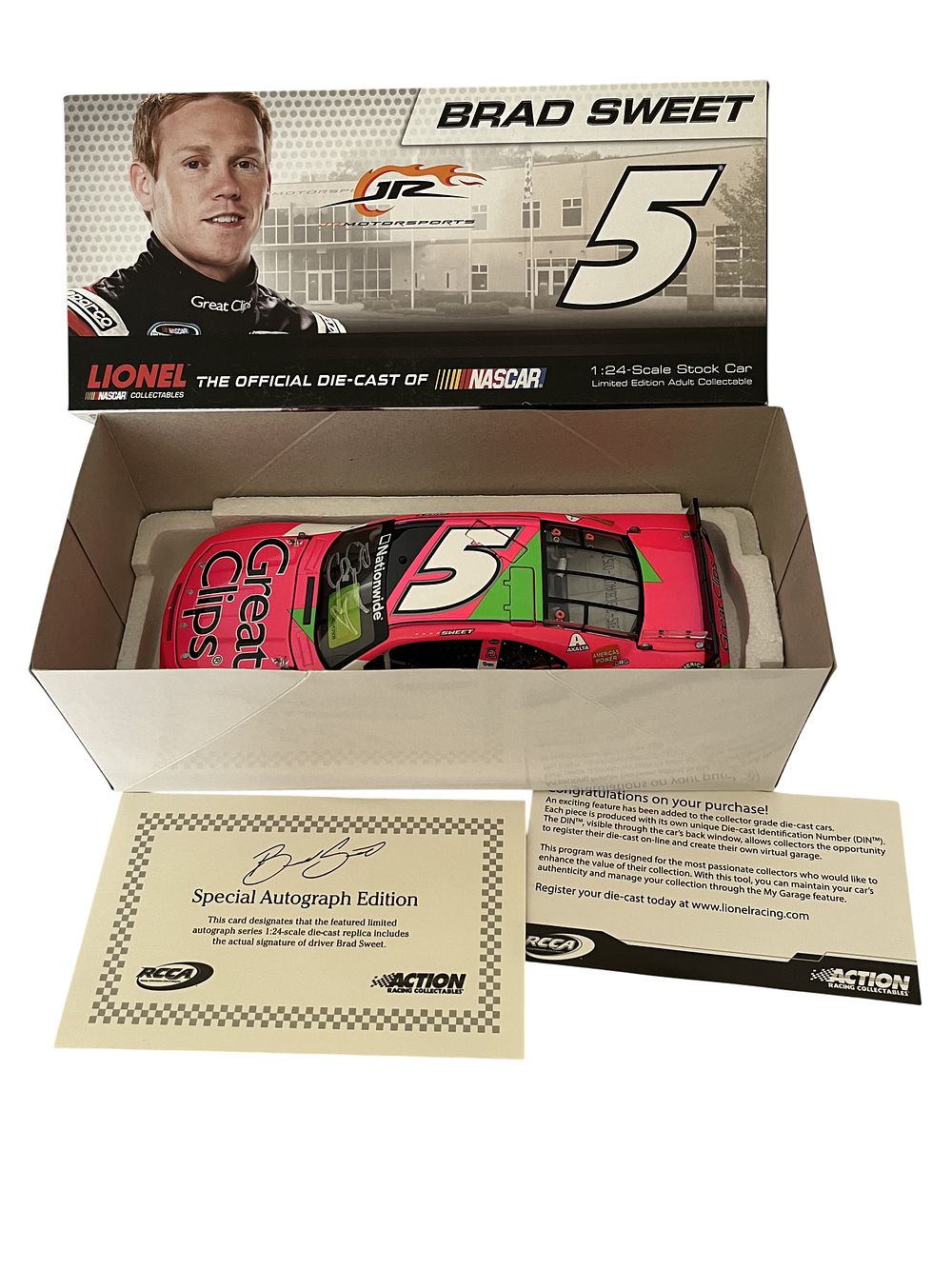 Lot 330o: Lionel Action Racing Collectables 1:24 Scale Die-Cast Stock Car, 2013, Autographed