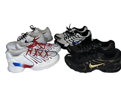 Sneakers Featuring Adidas EQT Gazelle and Nike Air Max Torch (4 pair). This lot features a 