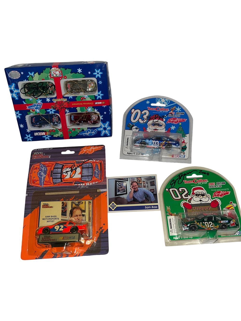 Lot 751: Team Caliber and Racing Champions NASCAR Die-Cast and Ornament Collection, Sam Bass Designs, 2002-2003