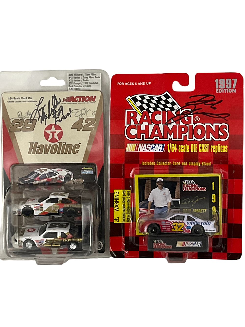 Lot 755: A Pair of NASCAR Die-Cast Model Car Sets Including Racing Champions and Action Performance, 1997-2003