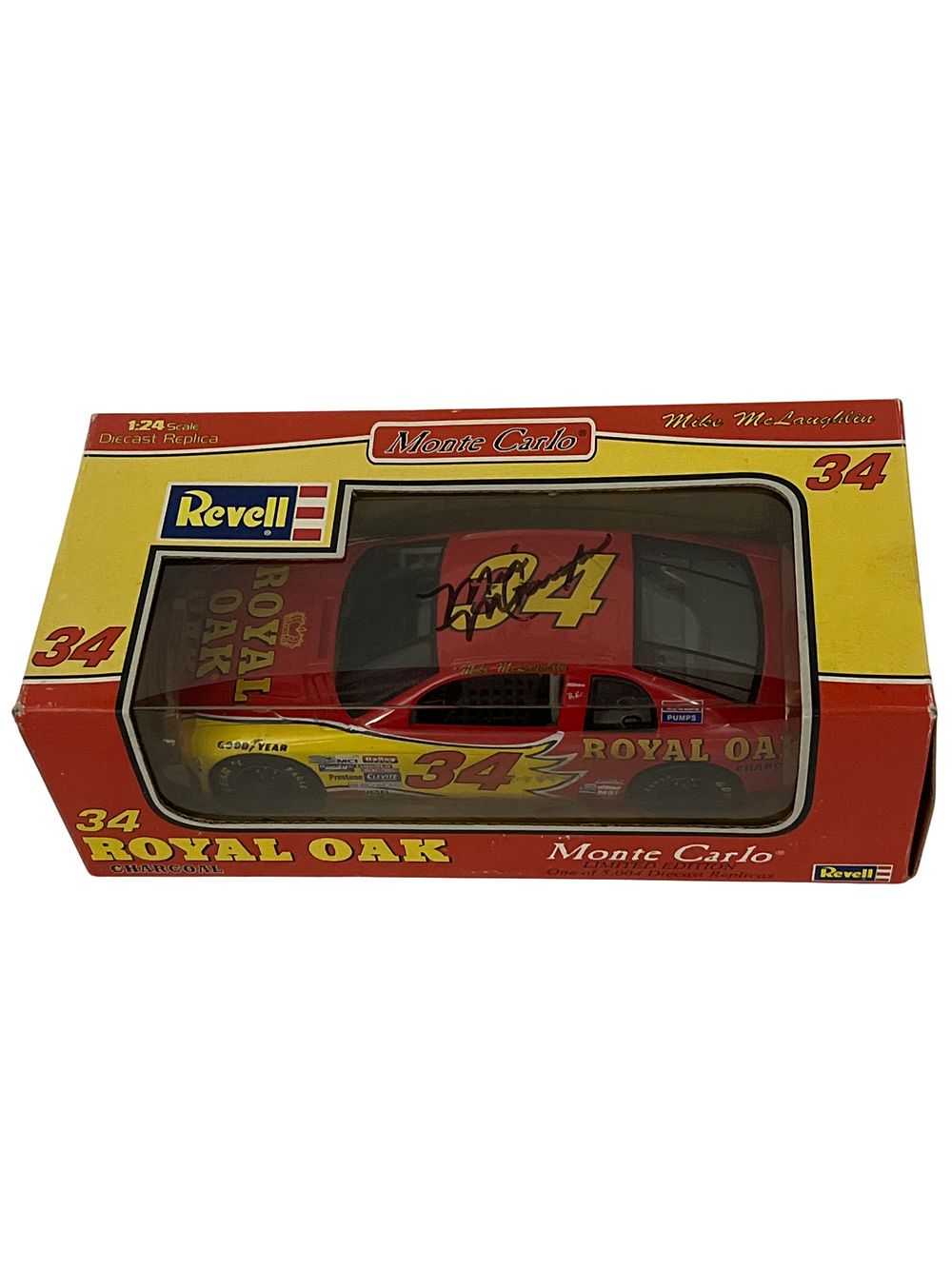 Lot 756: Autographed Mike McLaughlin #34 Royal Oak Charcoal 1997 Chevrolet Monte Carlo Car