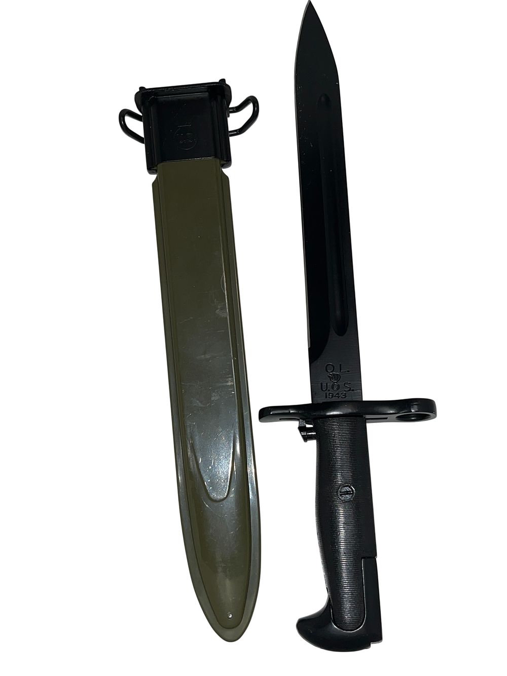 Lot 81: US Military, US Army/USMC, M1 Bayonet and M7 Scabbard, WWII