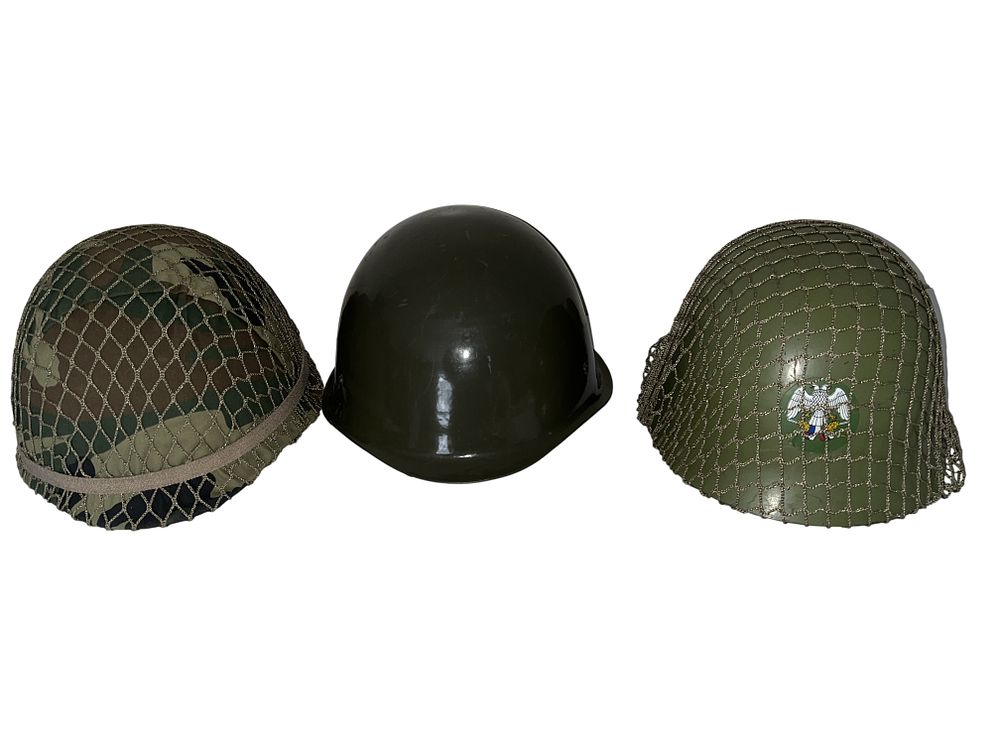 Lot 84: Cold War Era Combat Helmets (3)