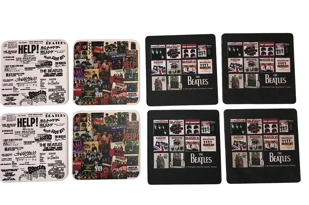 Lot 107: The Beatles Collection - Game, Puzzle, Glasses & Coasters