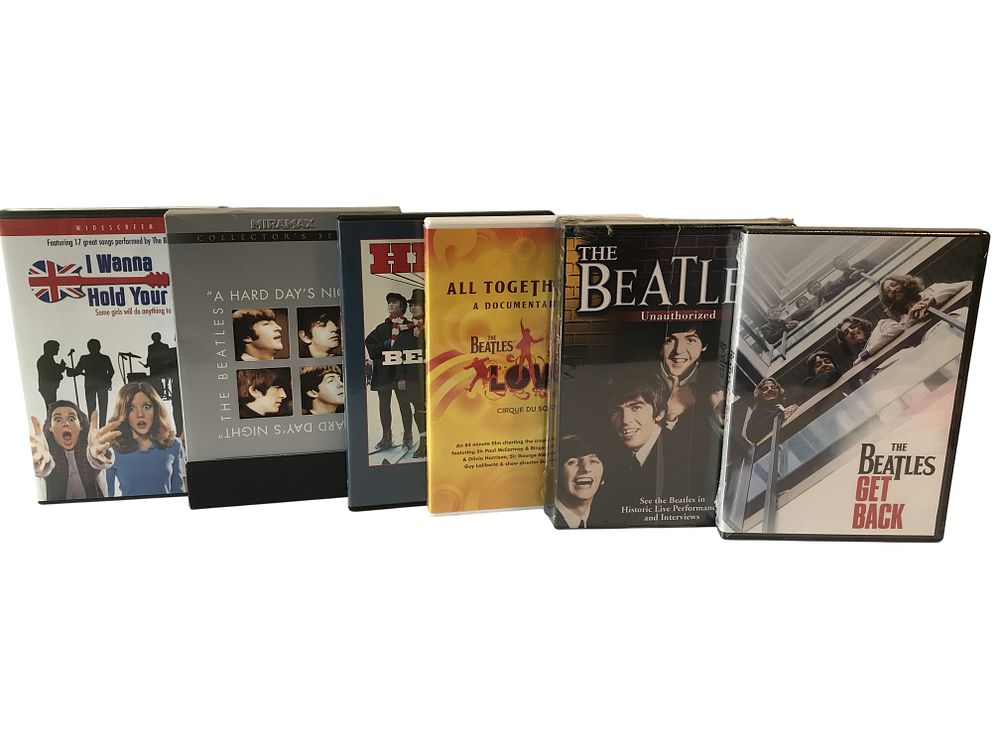 Lot 114: The Beatles DVD Collection (7) Including Feature Films and Documentaries