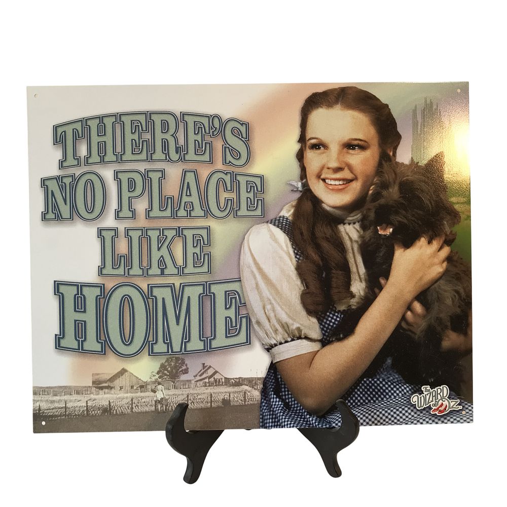 Lot 132: Desperate Enterprises The Wizard of Oz There's No Place Like Home Tin Sign