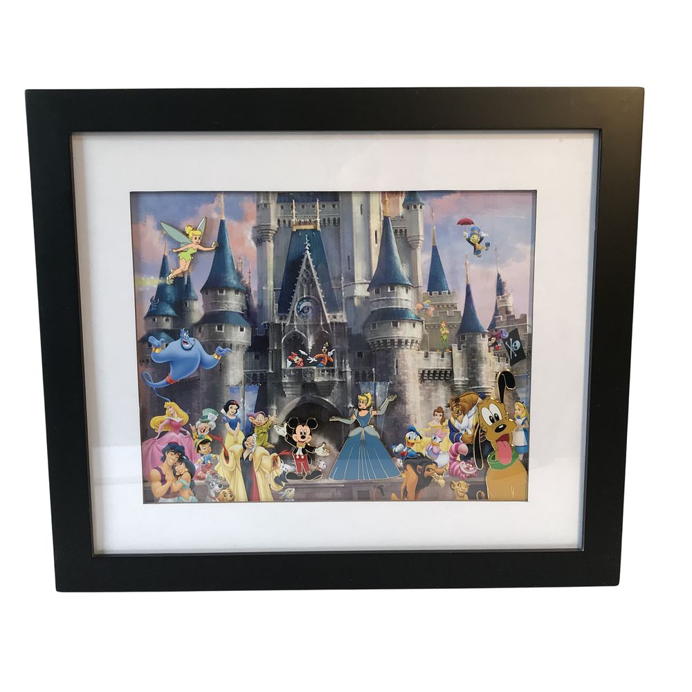 Lot 134: Disney Where Dreams Come True Cinderella Castle Framed Pin Set