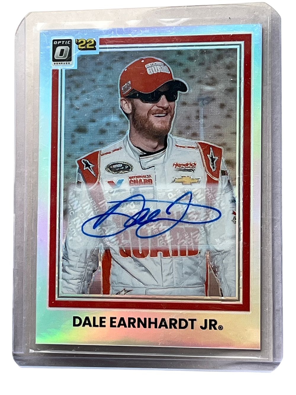 Lot 305l: 2022 Panini Donruss Optic Racing Dale Earnhardt Jr. Autograph Card No. 63 Serial Numbered 97/99