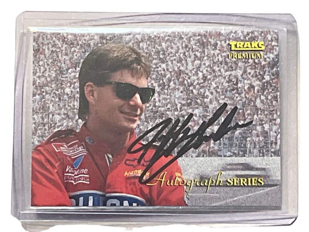 Lot 305p: 1994 Traks Premium Jeff Gordon Autograph Series Card A-4