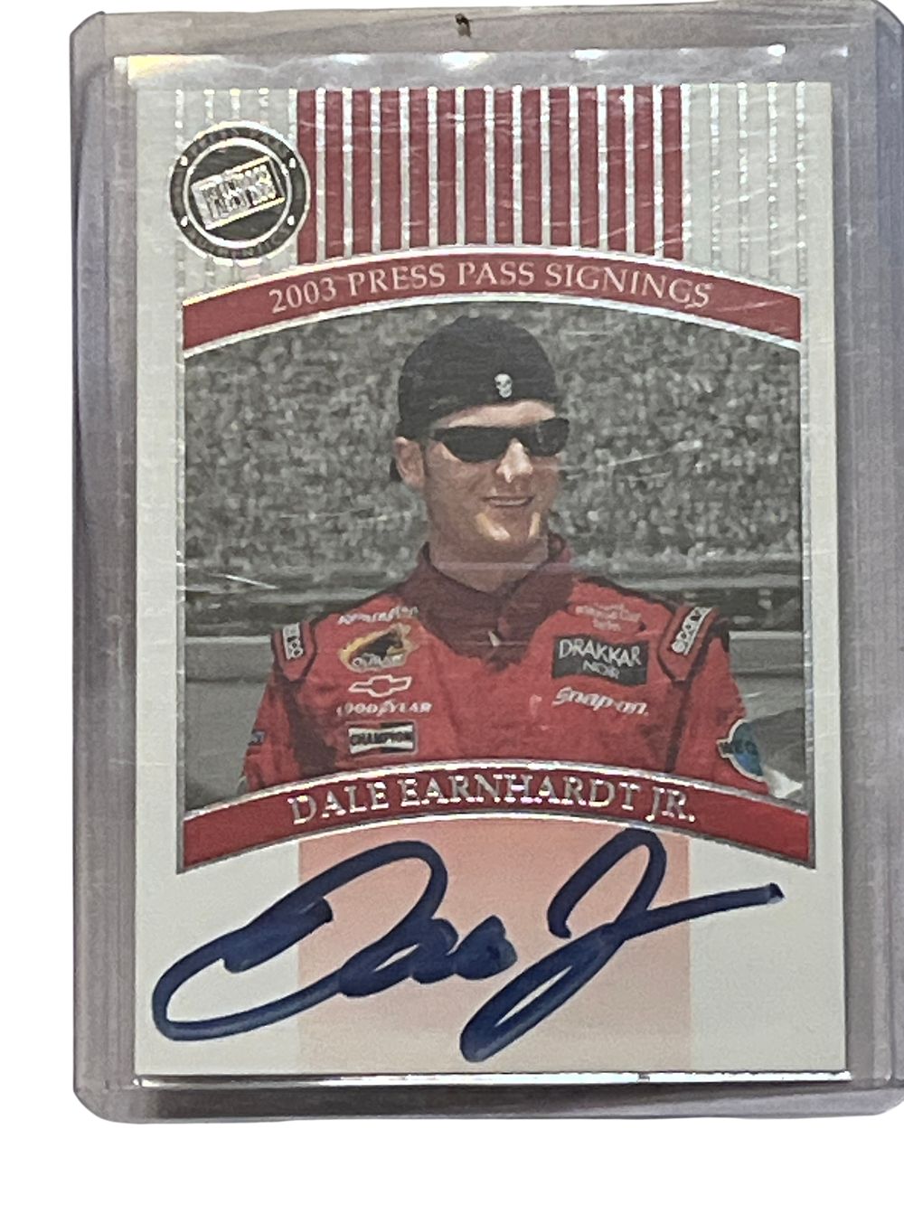 Lot 305s: 2003 Press Pass Signings Dale Earnhardt Jr. Authentic Autographed Trading Card
