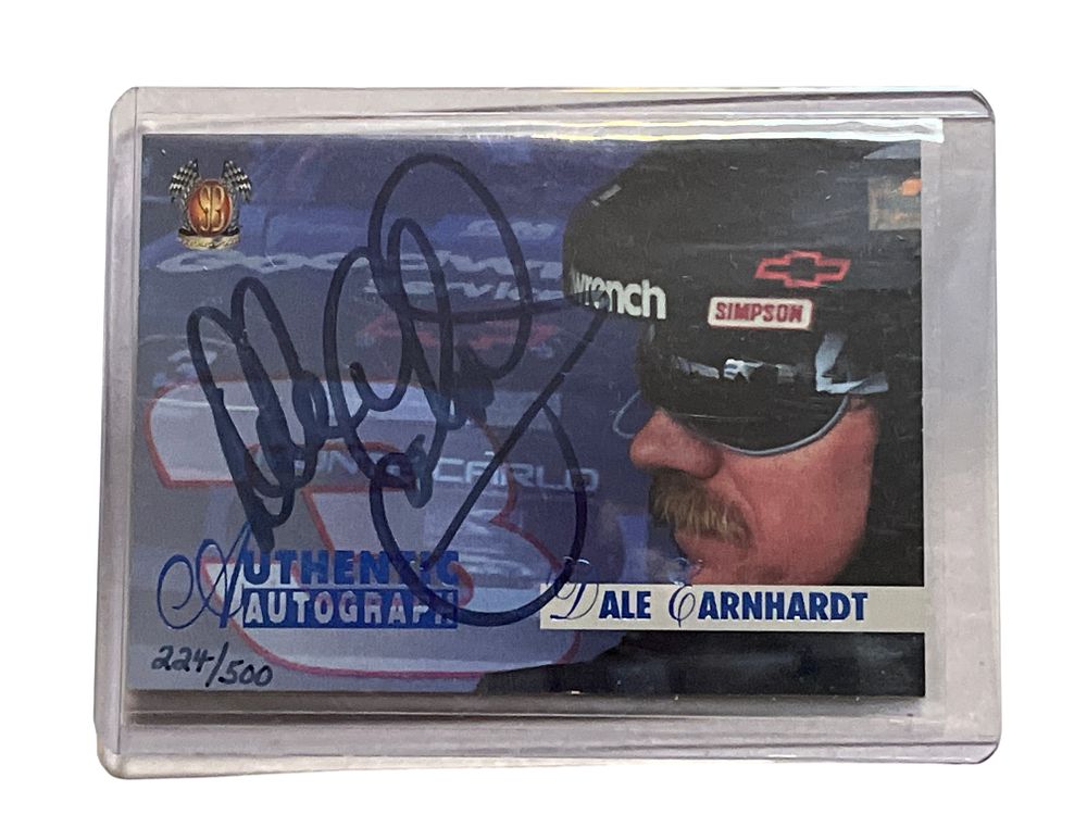 Lot 305u: 1996 Score Board Dale Earnhardt Authentic Autograph Trading Card