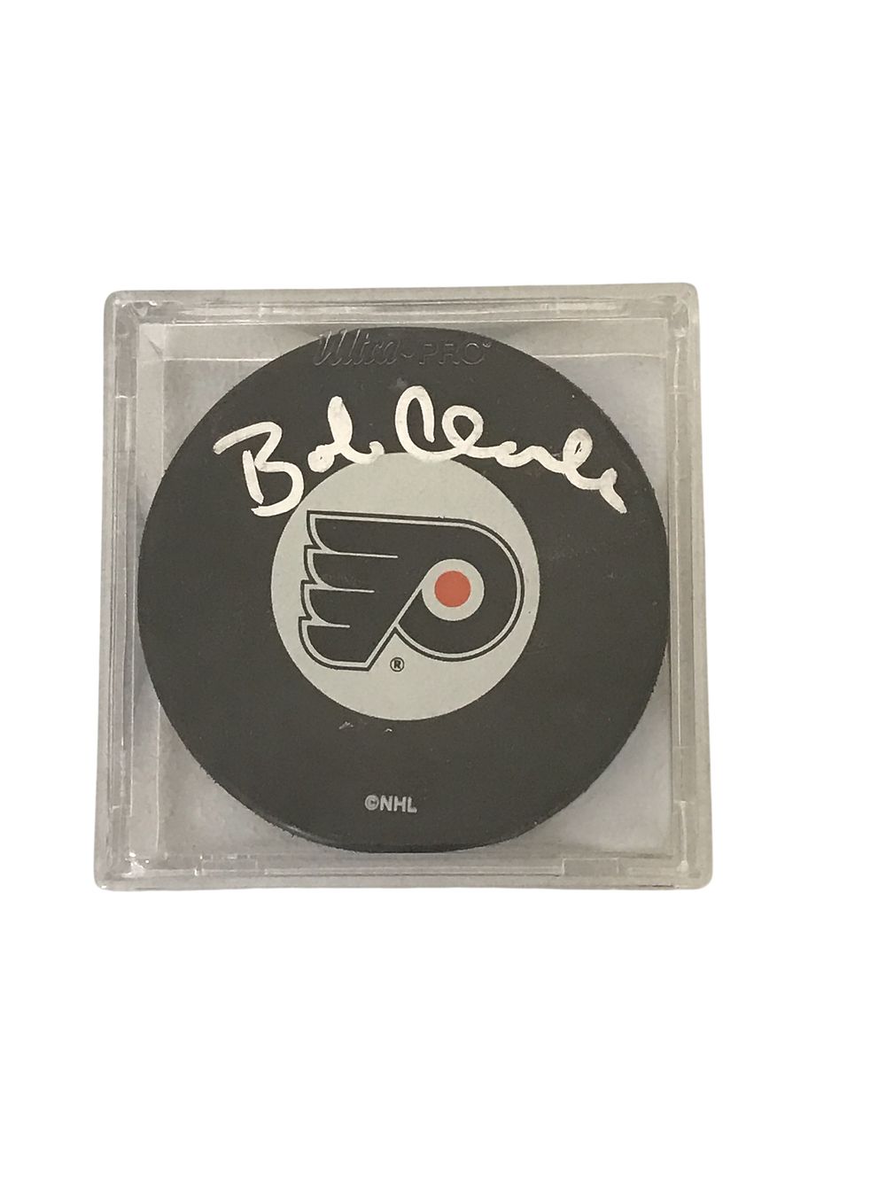 Lot 229: Bob Clarke Autographed Philadelphia Flyers Limited Edition Hockey Puck