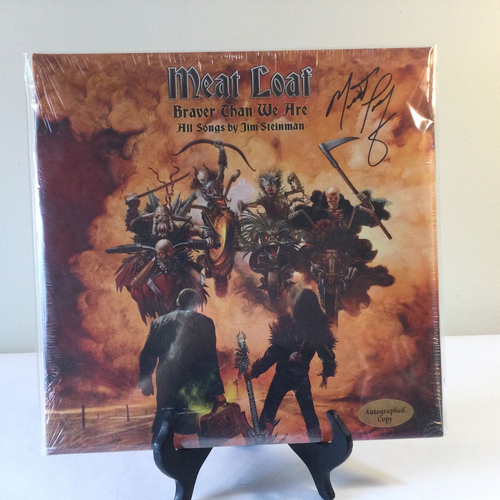 Lot 144: Meat Loaf Braver Than We Are Signed Double Vinyl LP