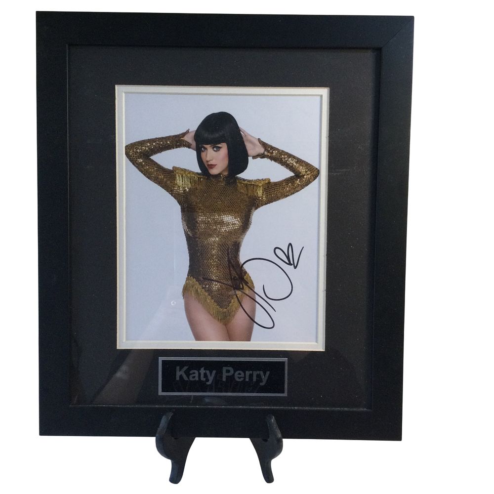 Lot 152: Framed Katy Perry Autographed Promotional Photograph with COA