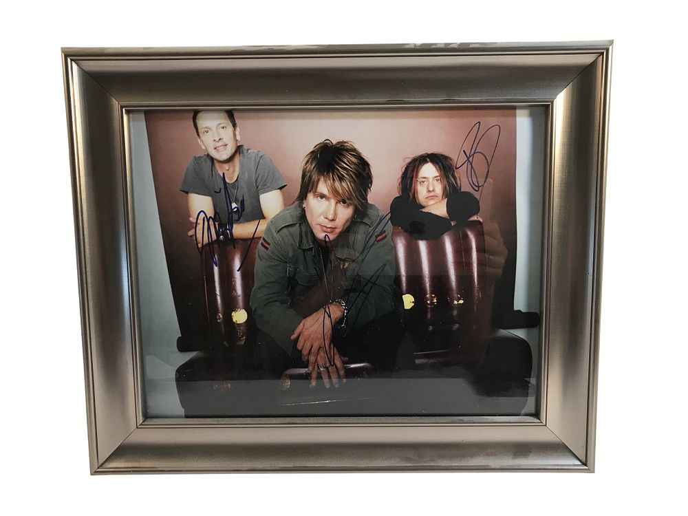 Lot 155: Goo Goo Dolls Band Signed Framed Photograph