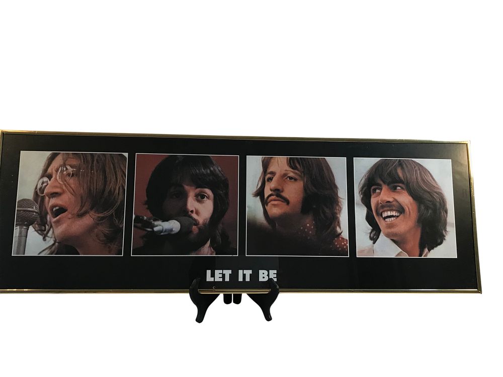 Lot 157: The Beatles Let It Be Framed Lithograph Poster