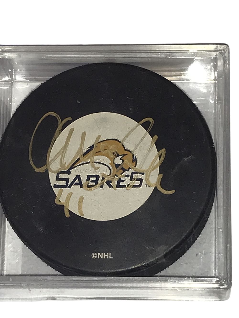 Lot 228c: Clarke MacArthur Autographed Buffalo Sabres NHL Hockey Puck