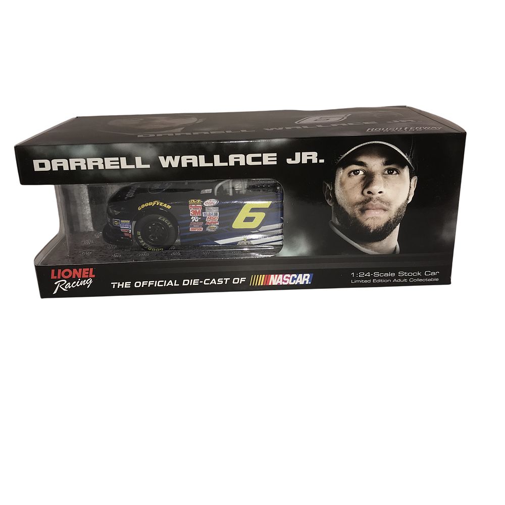 Lot 387: Lionel Racing 2015 Darrell Wallace Jr. #6 EcoBoost Ford Mustang Autographed 1:24 Scale Die-Cast Stock Car