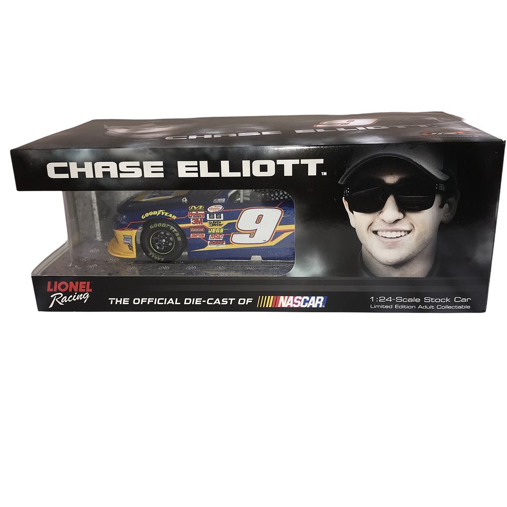 Lot 397: Lionel Racing Chase Elliott Autographed #9 NAPA 2015 Chevrolet Camaro 1:24 Scale Die-Cast Stock Car
