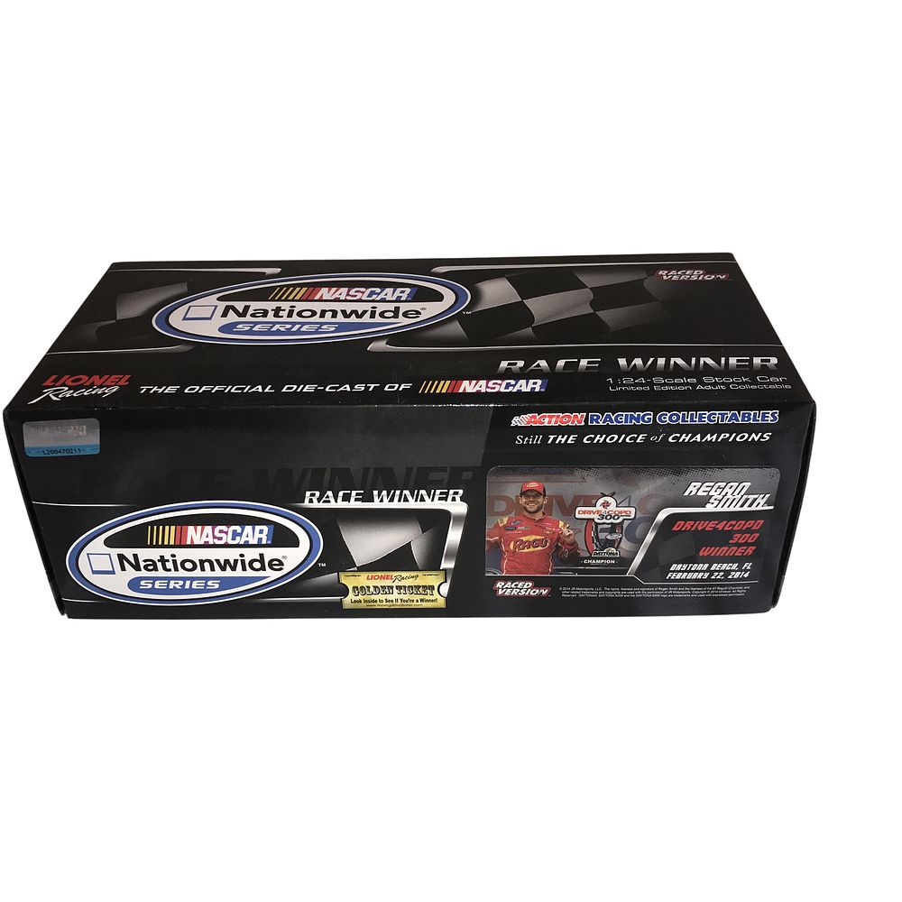 Lot 2512: Lionel Racing 2014 Regan Smith #7 Ragu Chevrolet Camaro 1:24 Scale Die-Cast Raced Version Autographed Edition