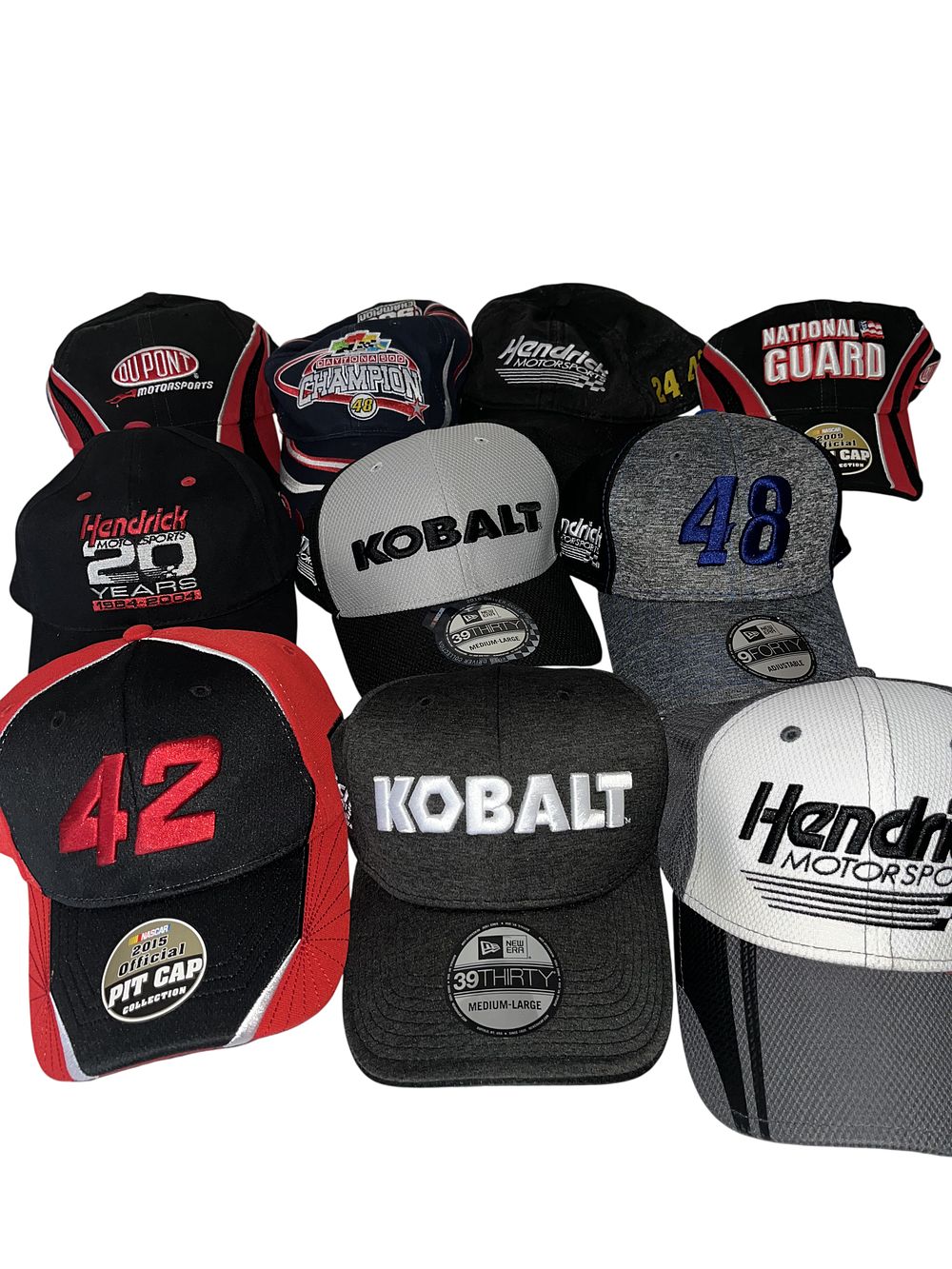 Lot 3003: A Collection of Ten NASCAR Hendrick Motorsports and Driver Themed Baseball Caps