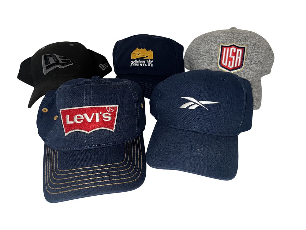 Lot 3009: An Assortment of Brand Name Baseball Caps Including New Era, Adidas, and Levi's