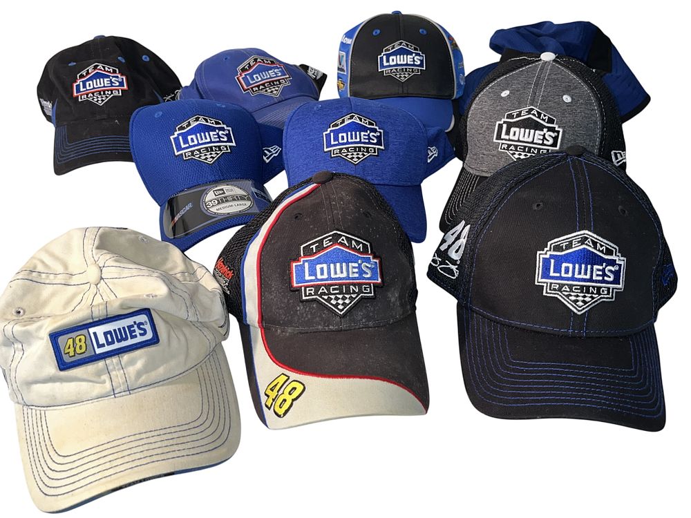 Lot 3014: A Collection of Ten Jimmie Johnson #48 Team Lowe's Racing NASCAR Hats