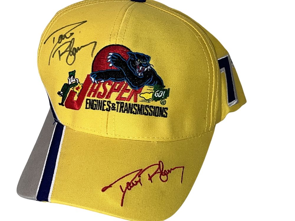 Lot 3017: Robert Pressley Signed Jasper Engines and Transmissions NASCAR Racing Cap