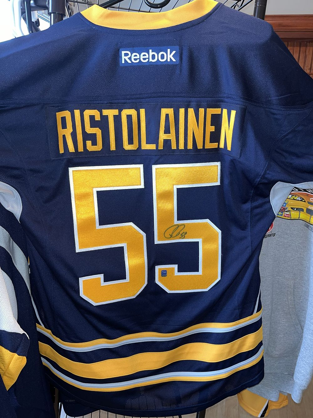 Lot 218k: Reebok Premier Buffalo Sabres Rasmus Ristolainen Autographed NHL Jersey