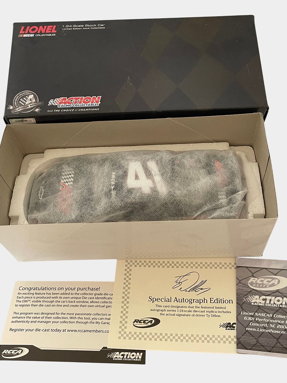Lot 448: Ty Dillon Autographed 2011 Richard Childress Racing #41 Chevrolet Impala