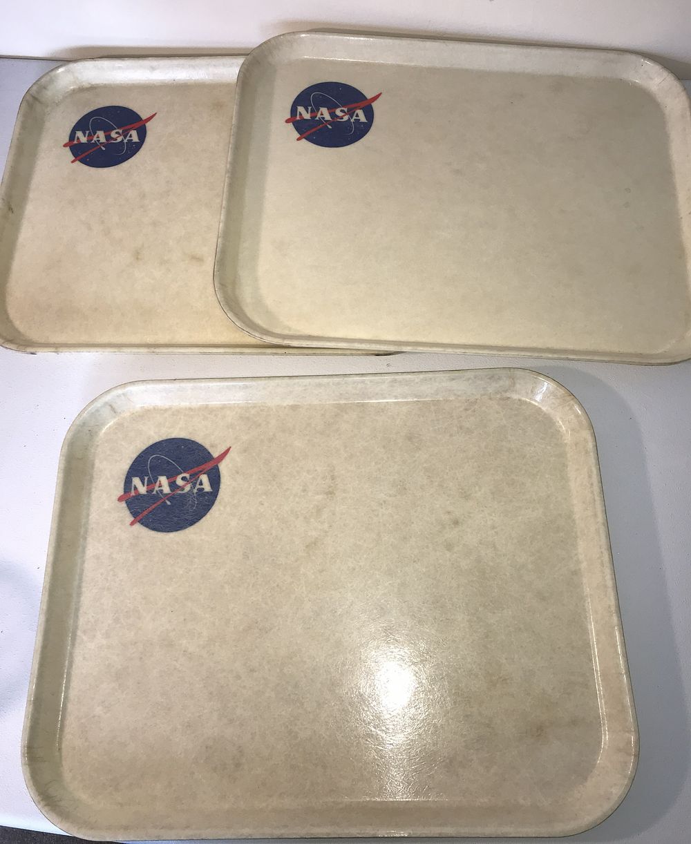 Lot 57: NASA Fiberglass Lunch Trays (3)