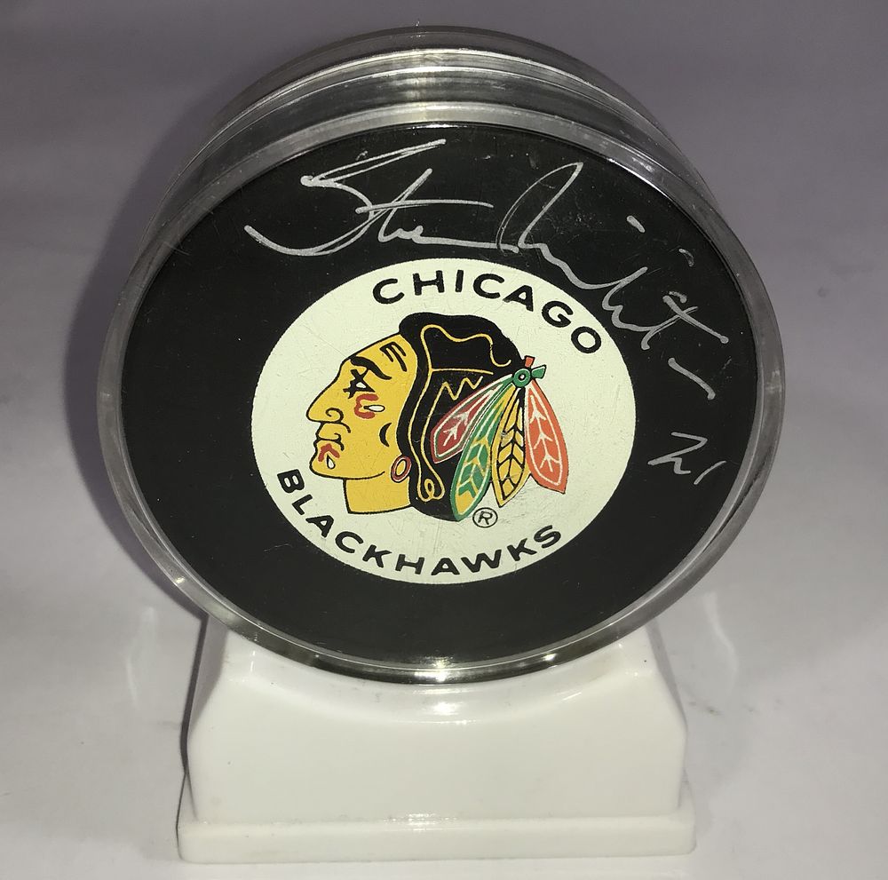 Lot 241i: Autographed Stan Mikita Chicago Blackhawks Puck