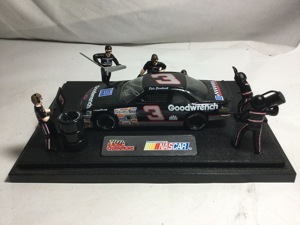Lot 427: Autographed Dale Earnhardt Pit stop replica