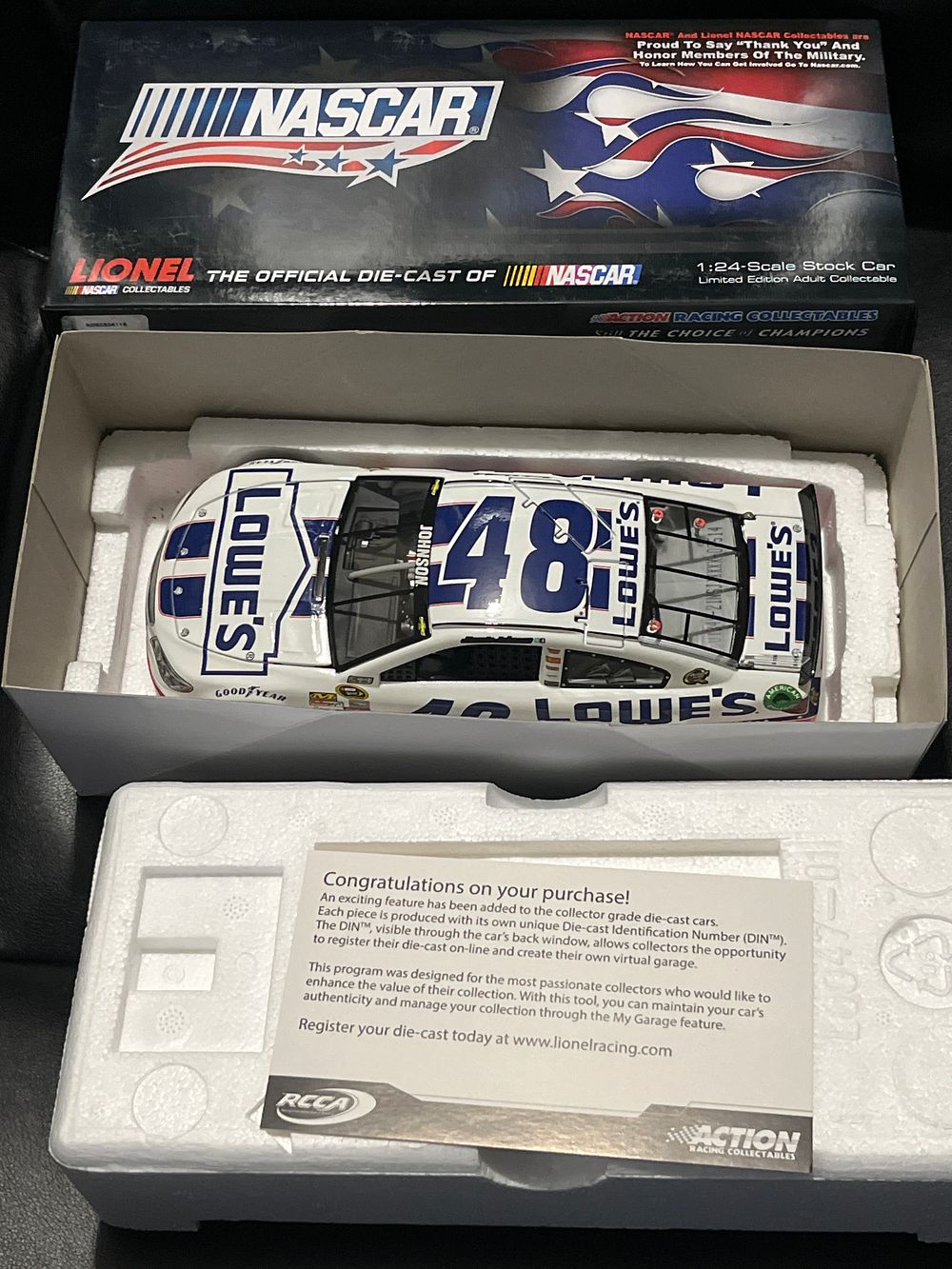 Lot 1073a: NASCAR Salutes 2013 SS 1 of 755 Jimmie Johnson