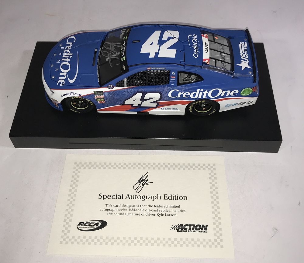 Lot 1074: Kyle Larson Autographed 2018 Camaro ZL1 LE
