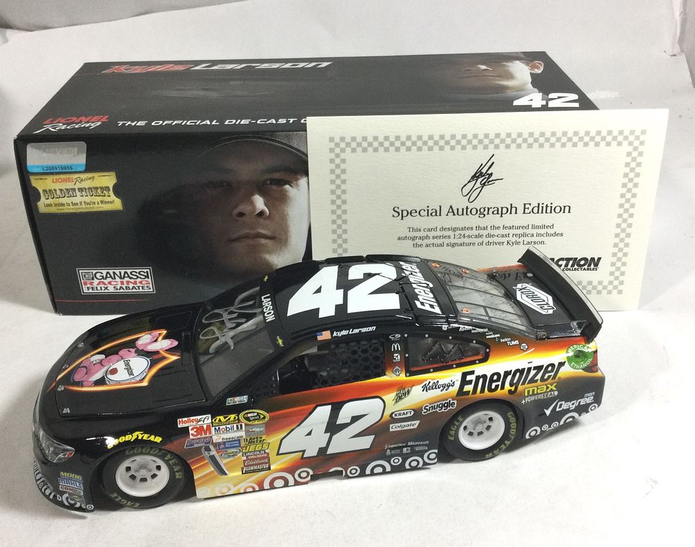 Lot 1076: Kyle Larson Autographed 2014 LE 1 of 200