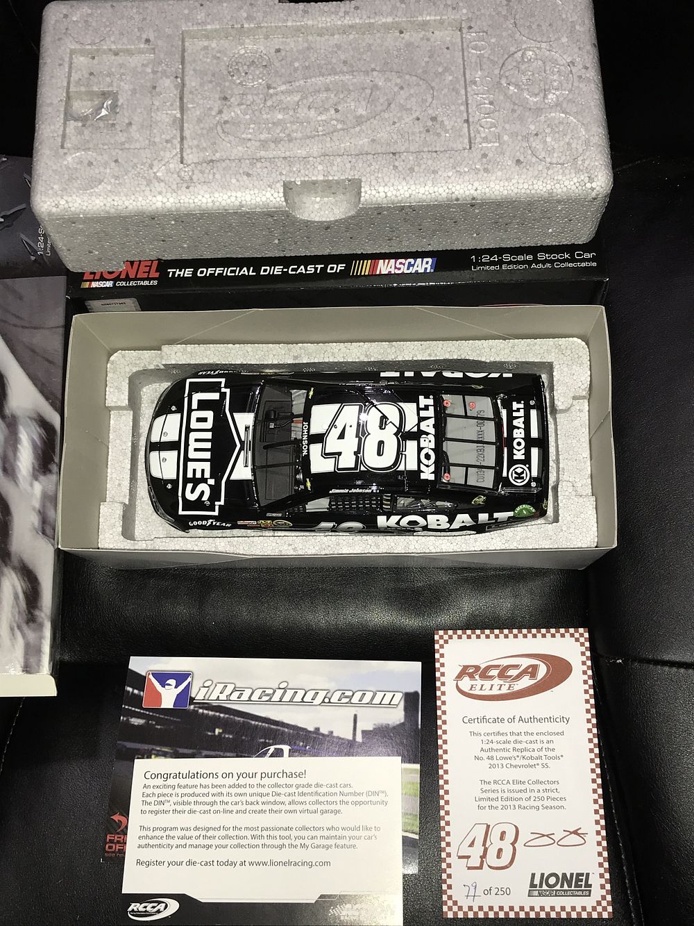 Lot 1103: Jimmie Johnson 2013 SS RCCA Elite Limited Edition