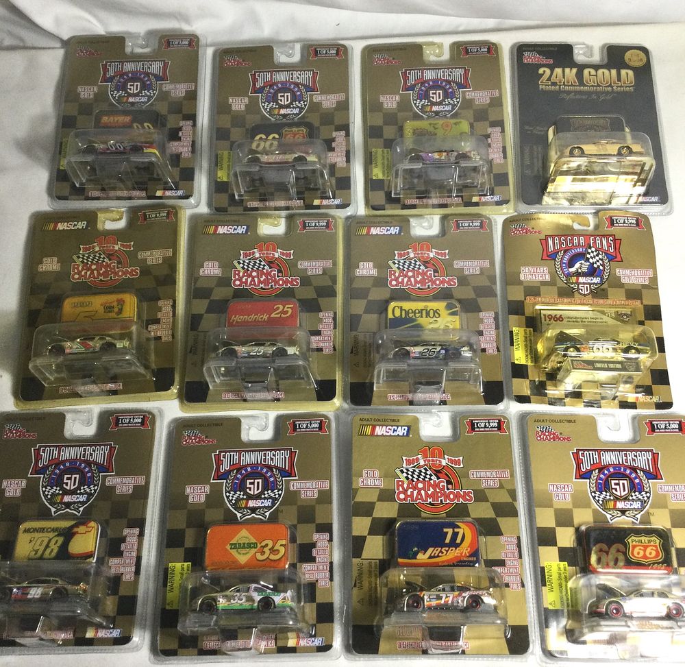 Lot 1263: Racing Champions 12 Sealed Packages Die Cast