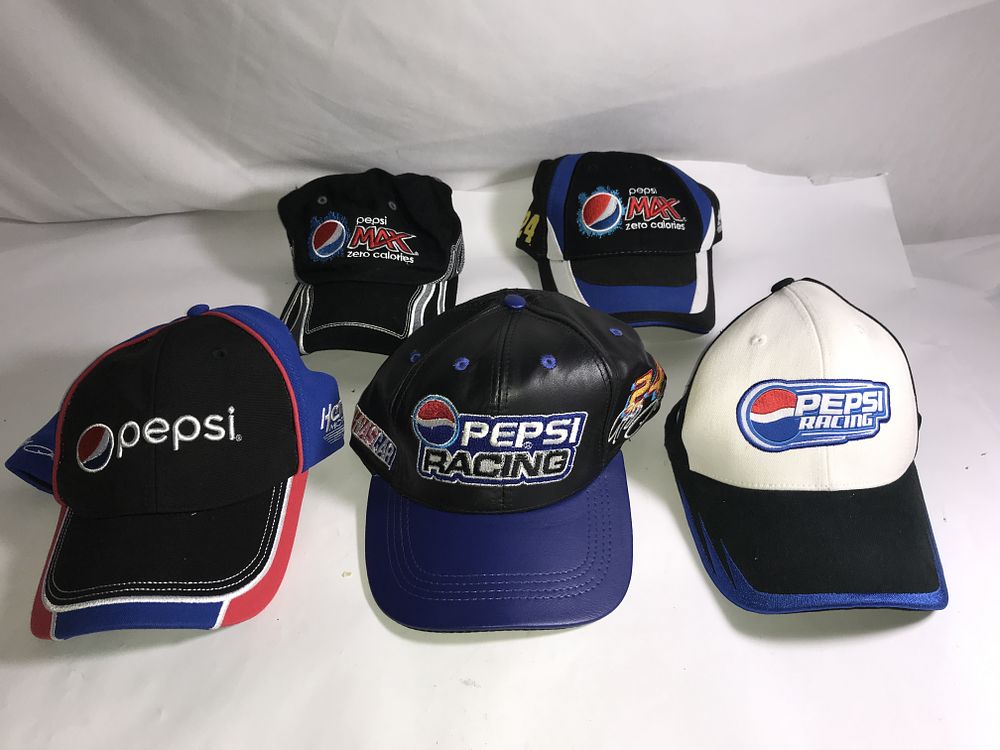 Lot 3600: Pepsi Racing Jeff Gordon Hats