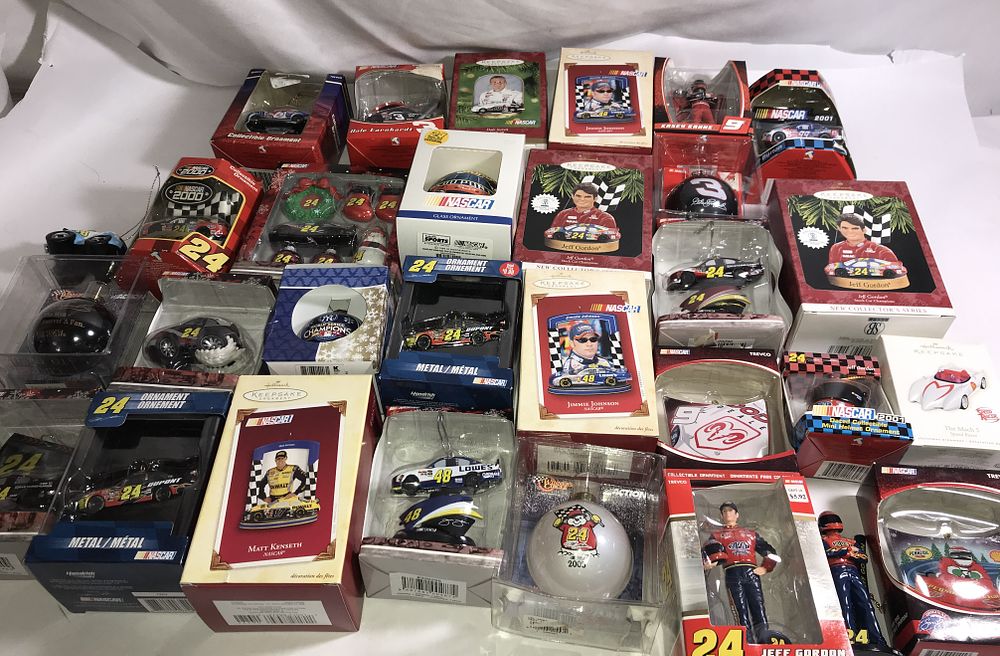 Lot 1785: NASCAR Hallmark Ornament Collection