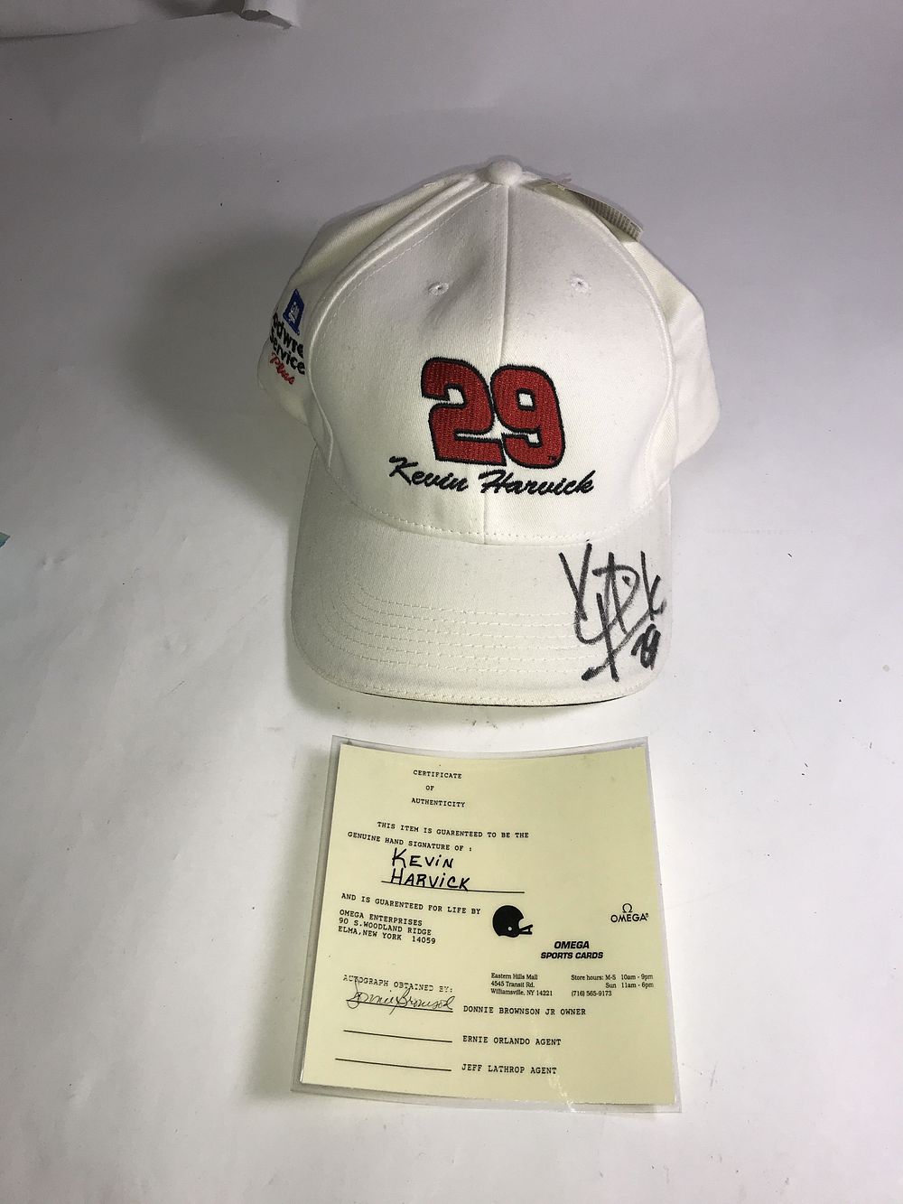 Lot 293: Kevin Harvick Autographed Hat w/ Certificate of Authenticity included