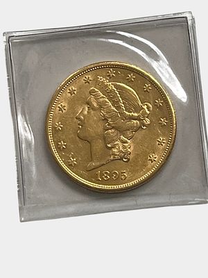 US 1895-S $20 Liberty Head Double Eagle Gold Coin. US 1895-S Liberty Head Double Eagle gold coin 