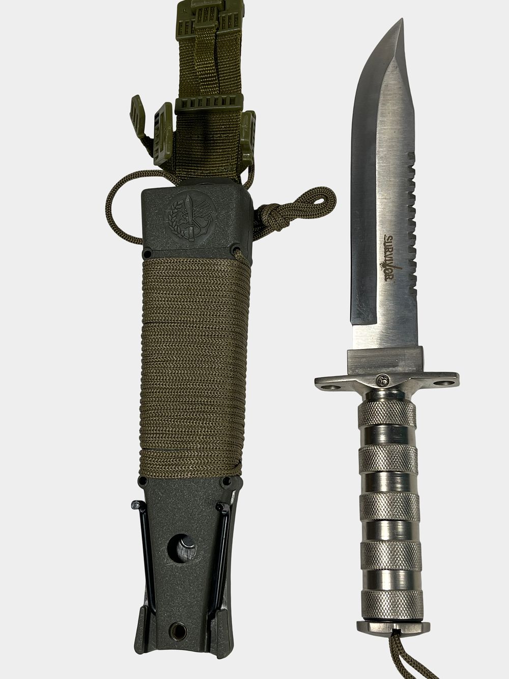 Lot 89: Survivor Fixed Blade Survival Knife, Jungle King I Pattern