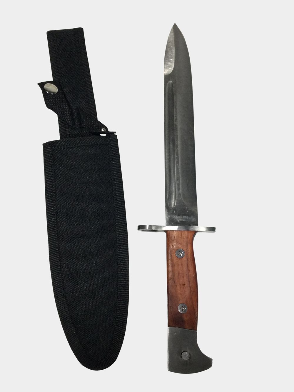Lot 93: Reproduction AK-47 Style Bayonet Knife with Nylon Sheath